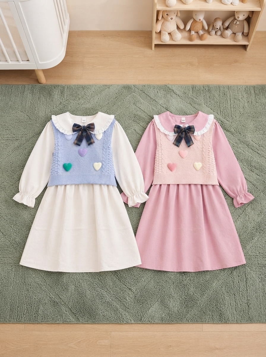 DRESS GIRLS BUBBLEGUM FAWN