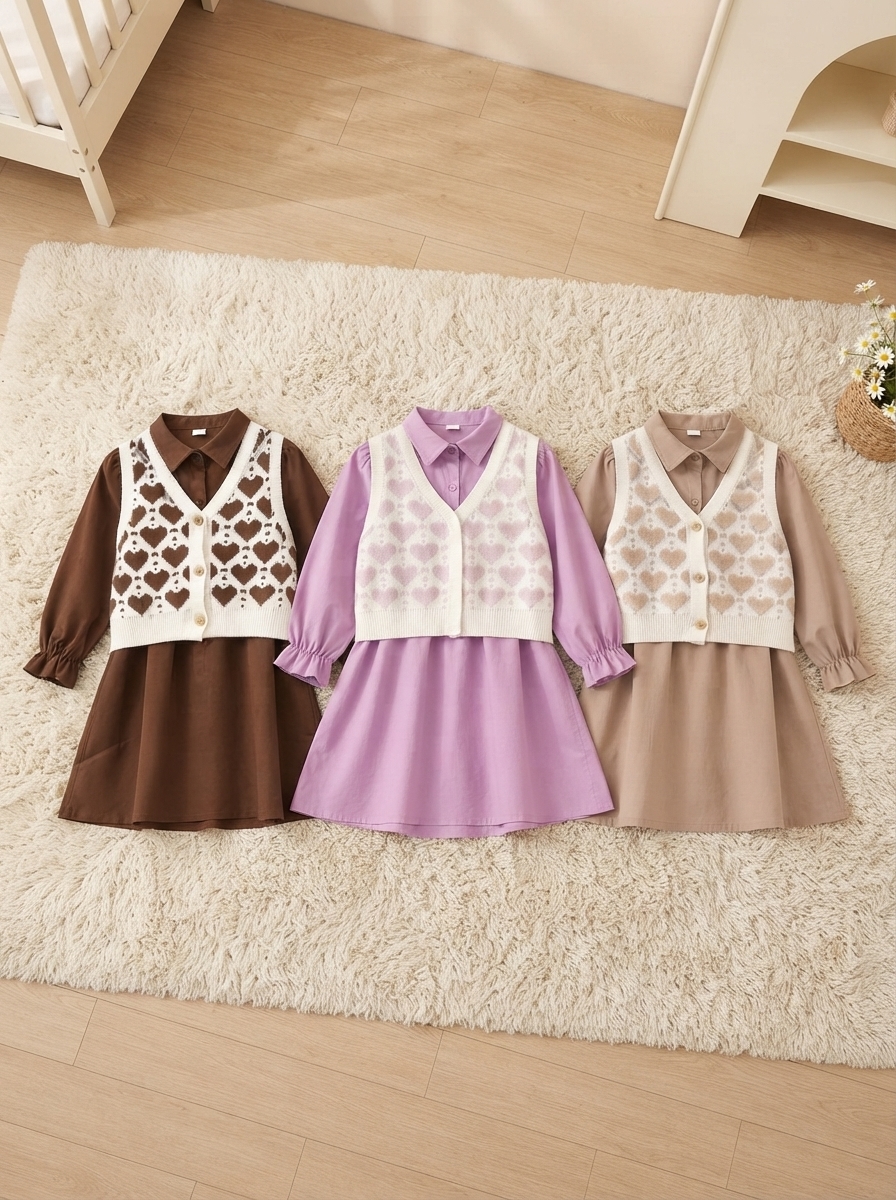 DRESS GIRLS LOVELY MINKY