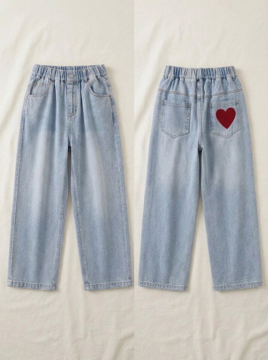 PANTS GIRLS HAZELNUT STITCH