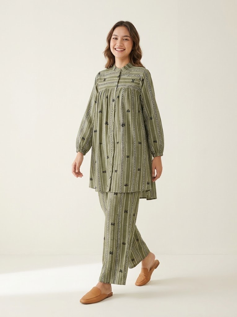 SET GIRLS GINGHAM ORCHARD