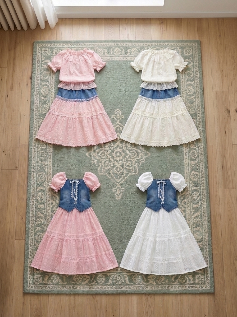 SET GIRLS JEANNY SKIRTY