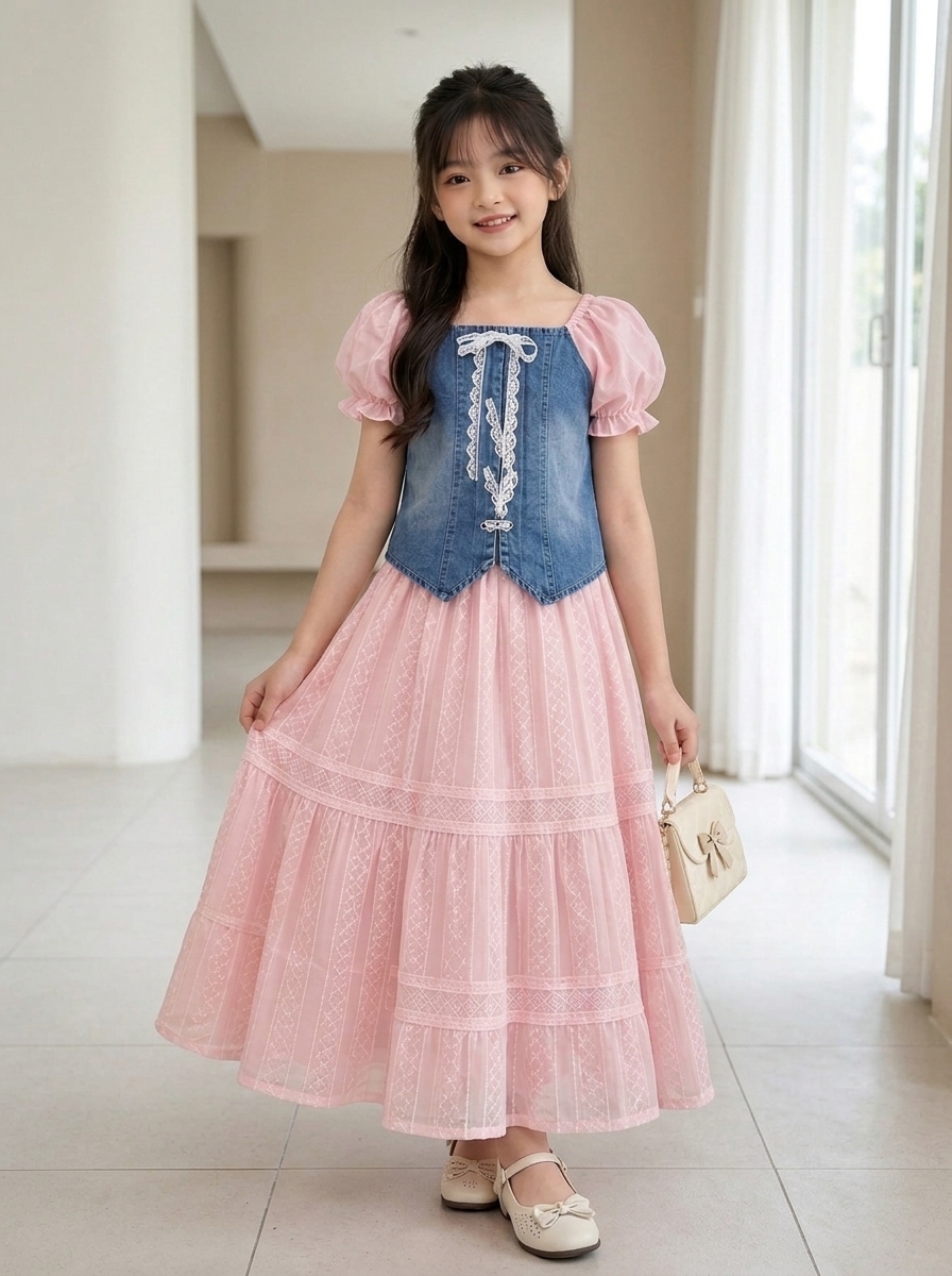 SET GIRLS JEANNY SKIRTY