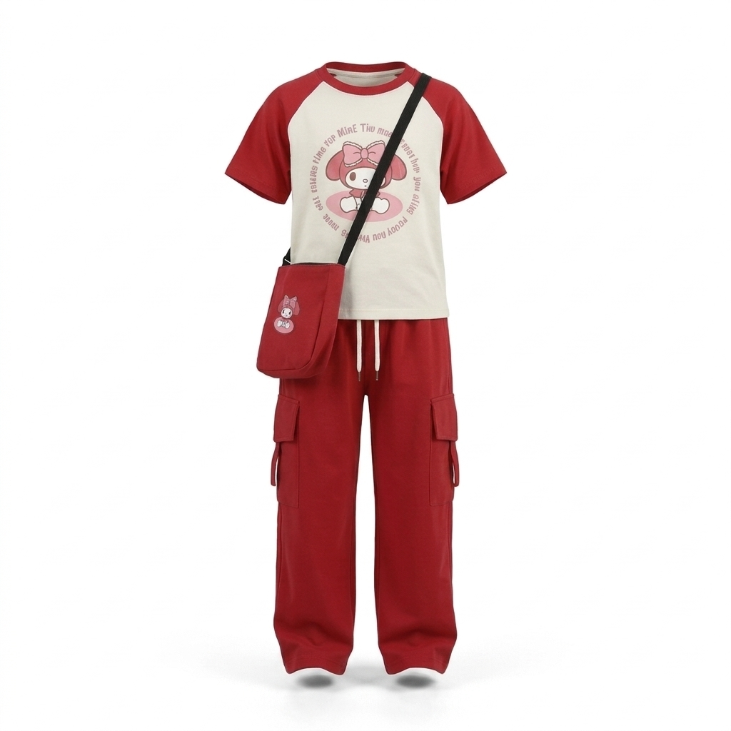 Set Girls Sanrio Cargo Suit Only