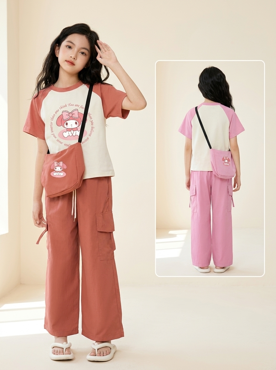 Set Girls Sanrio Cargo Suit Only - Foto 1