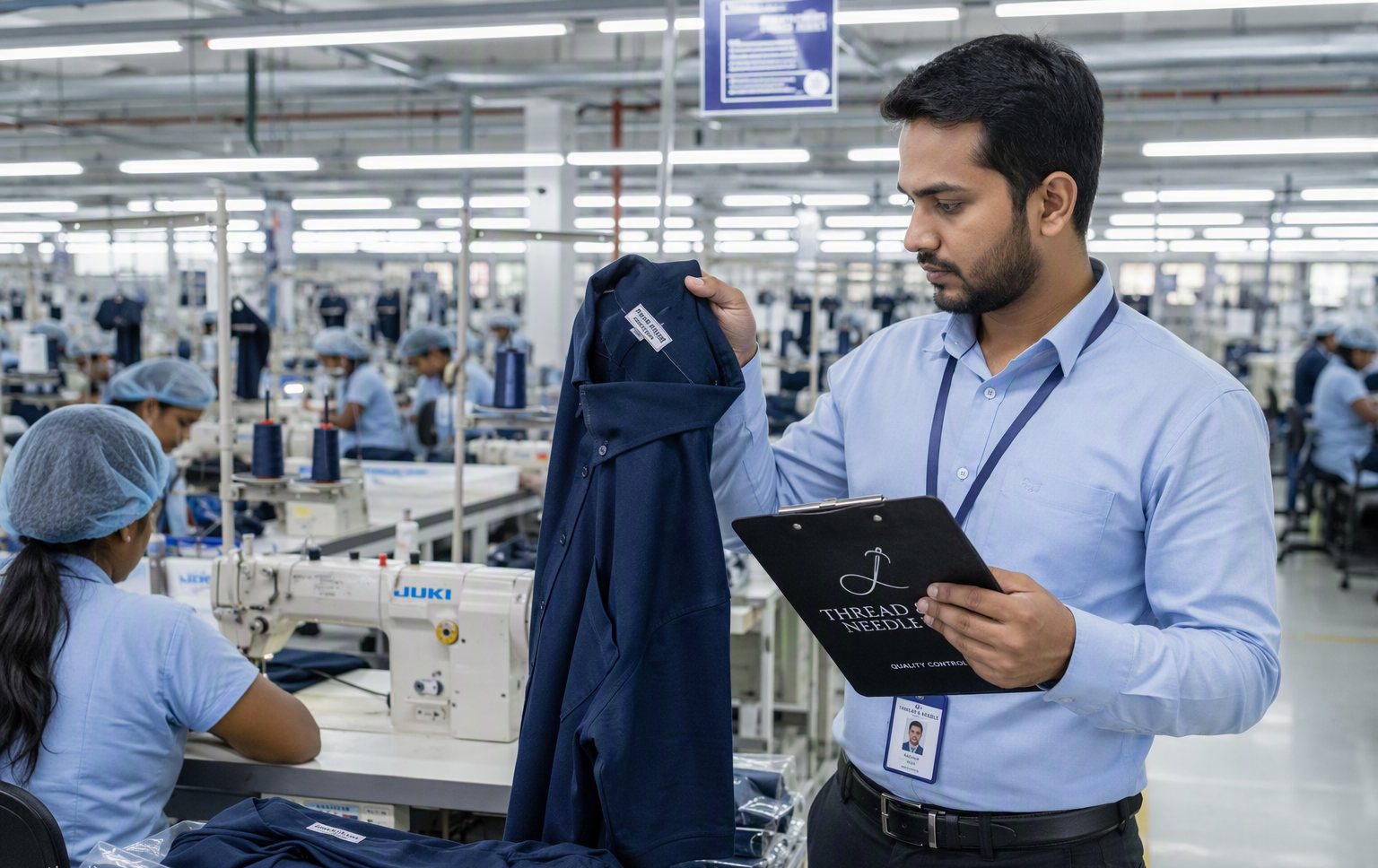 Garment production network in Indonesia