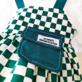 dress chessboard patch pocket (211505) dress anak perempuan