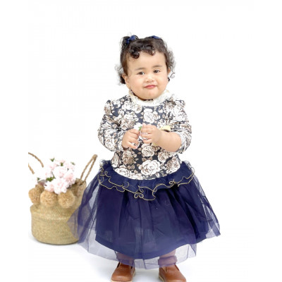 dress roses are white (220312) dress anak perempuan