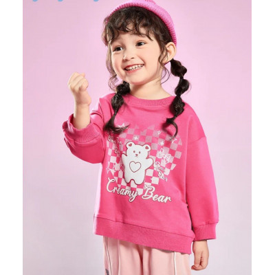 sweater chess creamy bear - sweater anak perempuan (ONLY 4PCS)