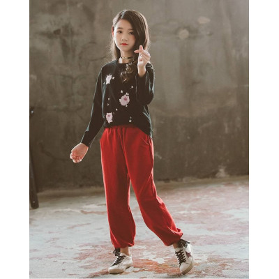 celana red jogger girl cute (373003) (ONLY 3PCS)