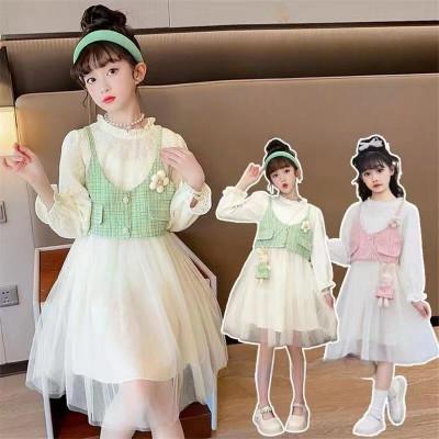 DRESS GIRLS SOFTY VEST BLOOMS 12 PCS (PRE ORDER)