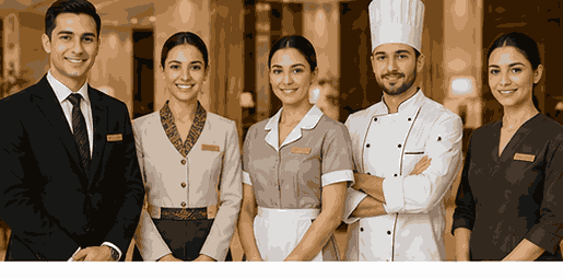Hospitality uniform range